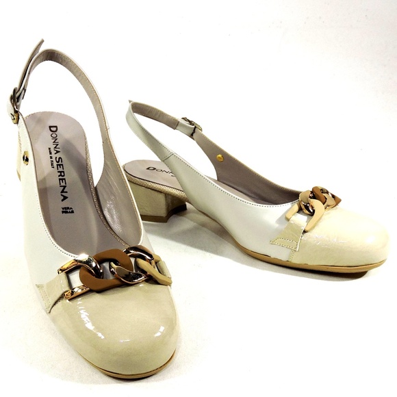 DONNA SERENA 🇮🇹 WOMEN'S BEIGE SOFT LEATHER SUMMER SANDALS